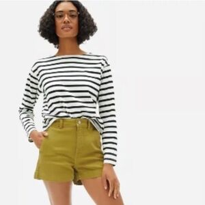 Everlane cotton twill shorts - mustard